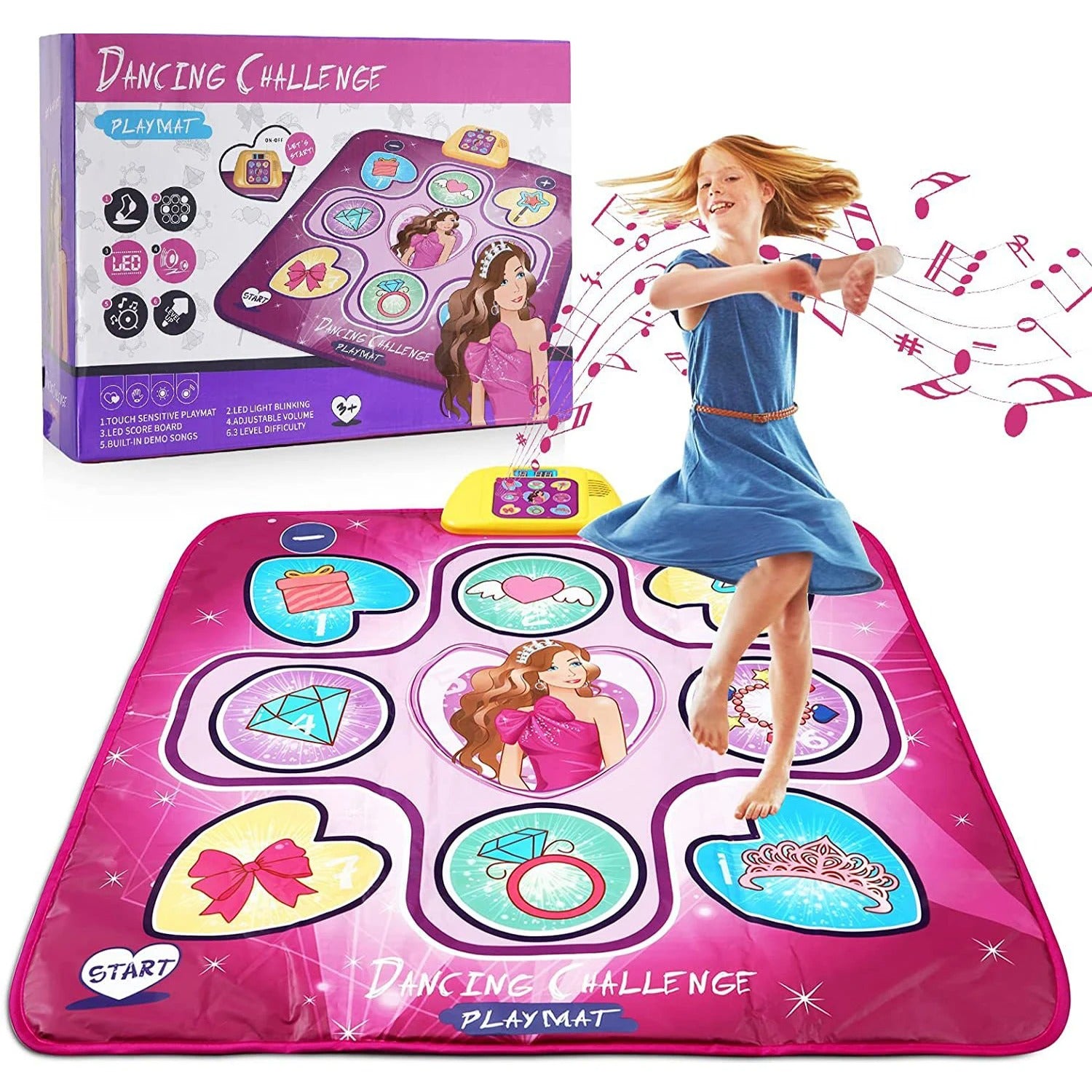 BeatSteps – Interactieve dansmat met gloeiende signalen en multi-game modi