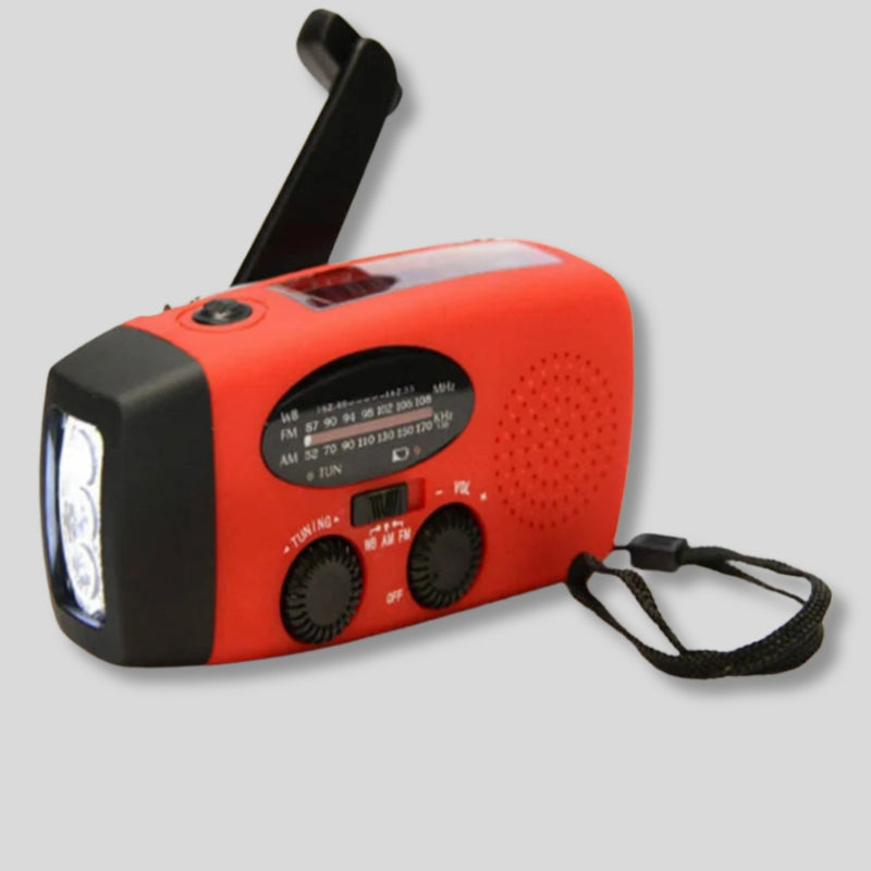 EcoSound - Multifunctionele compacte radio met waterbestendig, powerbank en zaklamp
