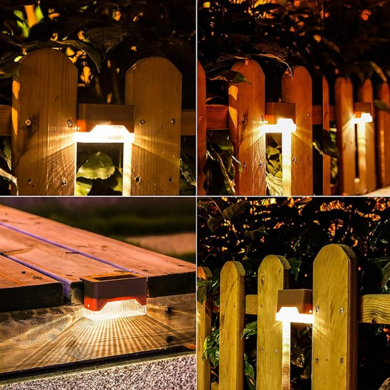LumiStep – Op zonne-energie werkende trapverlichting voor veiligheid en stijl buitenshuis 1+1 Gratis