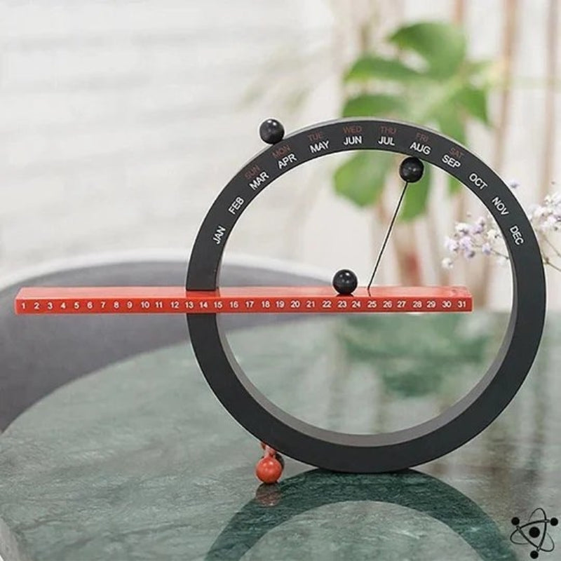 SilentTime – Magnetische Perpetuele Kalender met Stille Quartz Beweging voor Woondecoratie