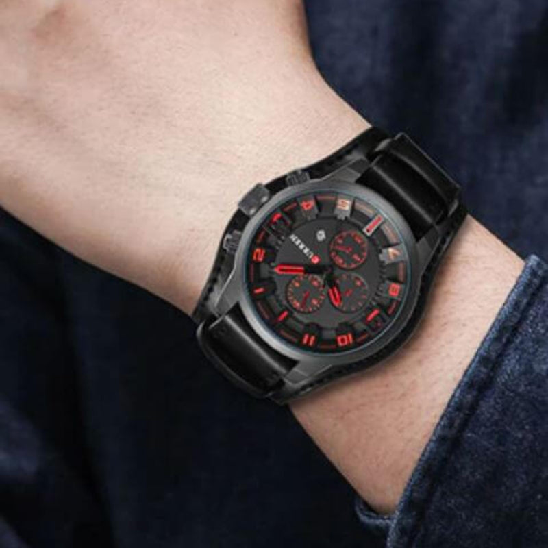Caleb – Klassiek chronograafhorloge met verstelbare band en nauwkeurige tijdmeting