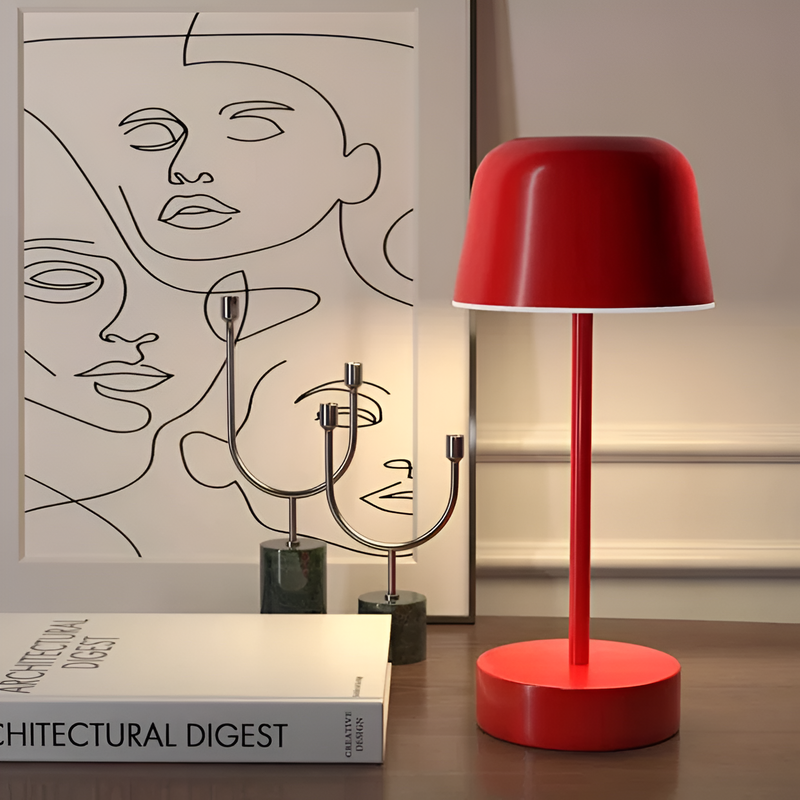 LuminaCraft – Dimbare Draadloze LED Tafellamp met Retro-Inspired Design