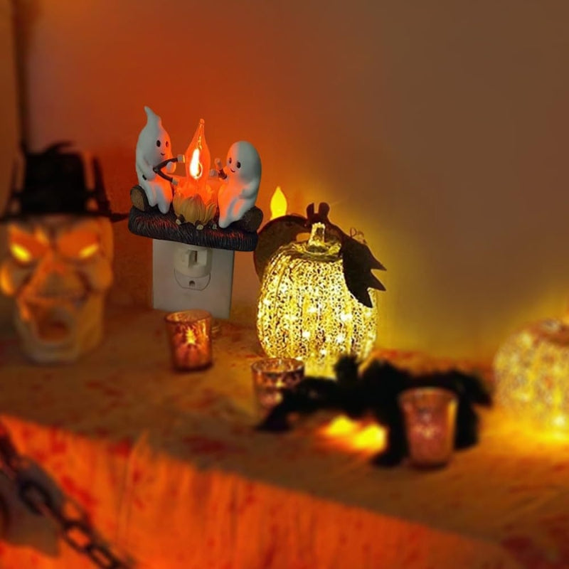 AuraGlow – Modren Spook wandlamp met flikkerende ledlampjes