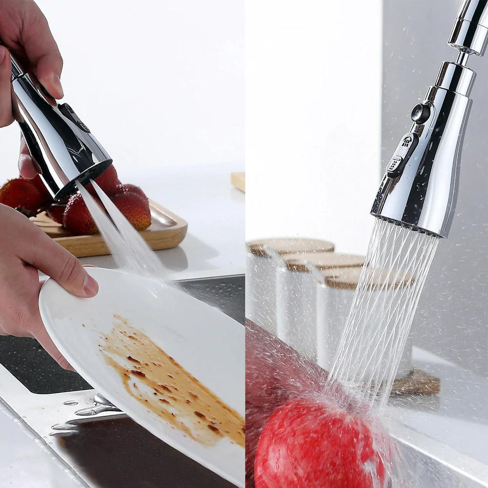 SpinSpray - 360°-kraansproeikop met aanpasbare watermodi