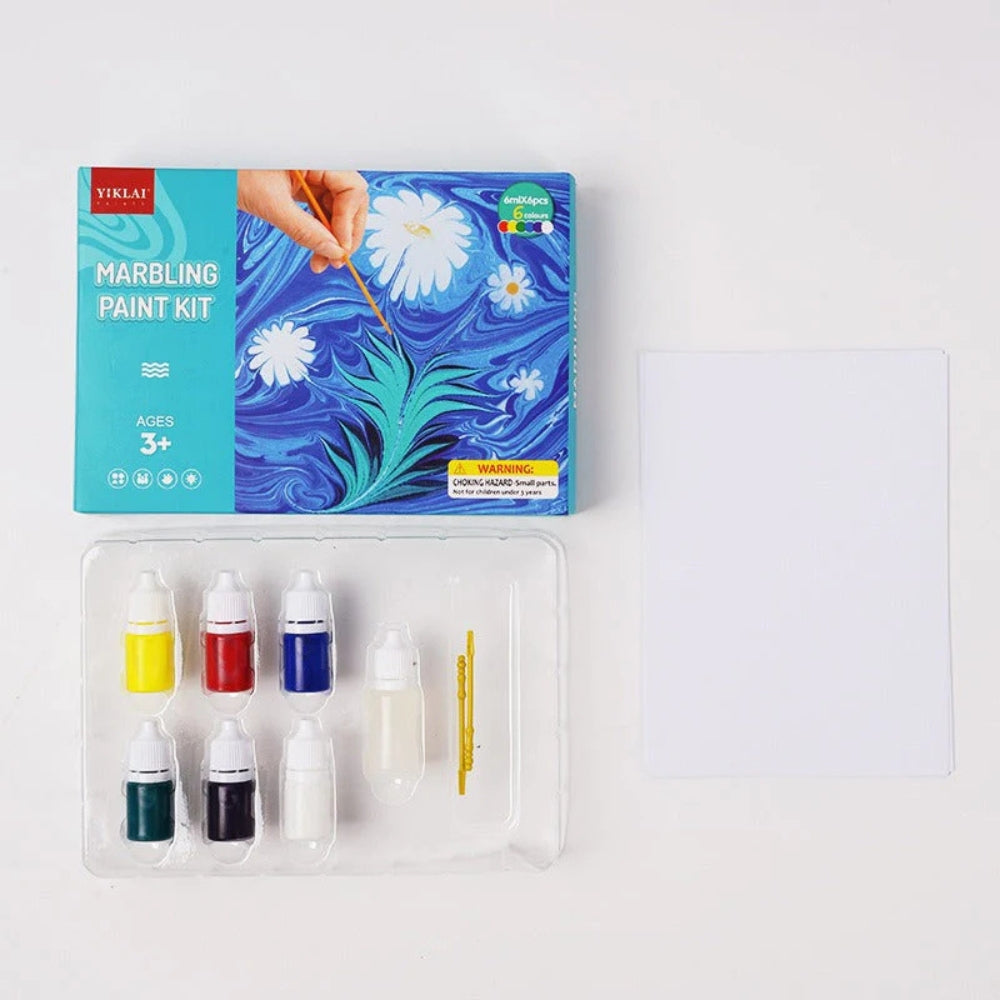 MarbloArt – Watermarblingverfset met wervelgereedschap voor doe-het-zelf kunstplezier