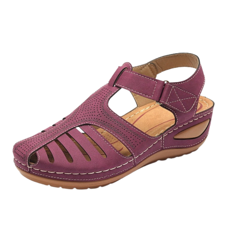 Liora - Ademend Sandalen met Verstelbare Klittenbandsluiting