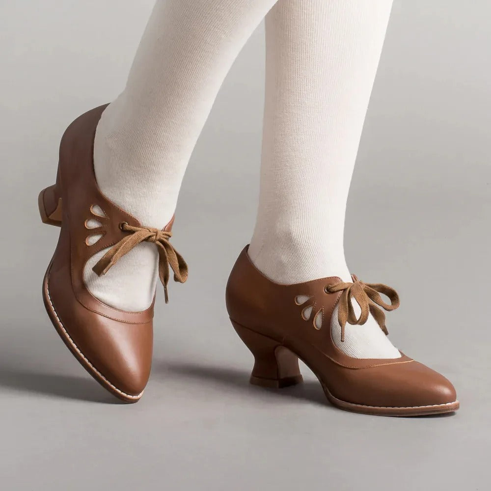 Alsia - Elegante Schoenen met Hak en Verstelbare Veters