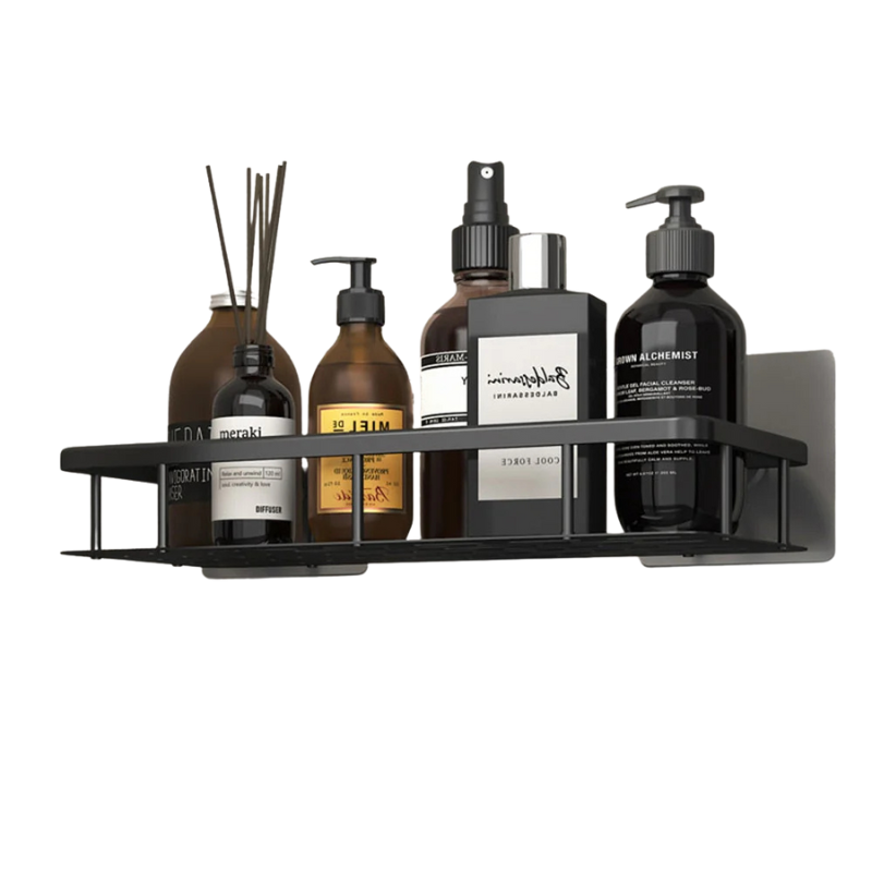 ShelfWise – Badkamer Hoekplank met Boorvrije Installatie en Waterdichte Afwerking