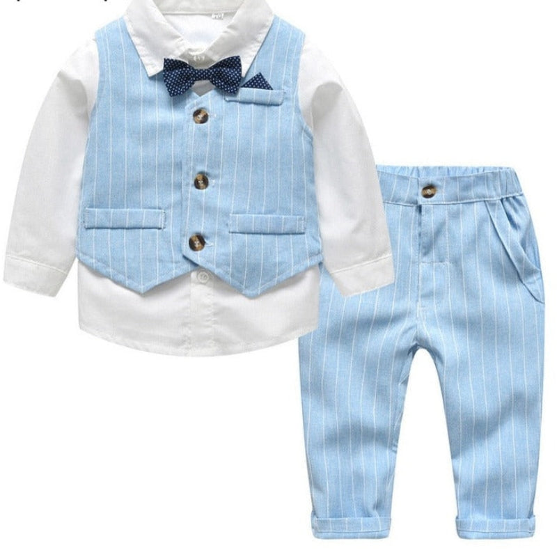 Jayden – Klassieke 3-delige set met mouwloos vest en casual broek