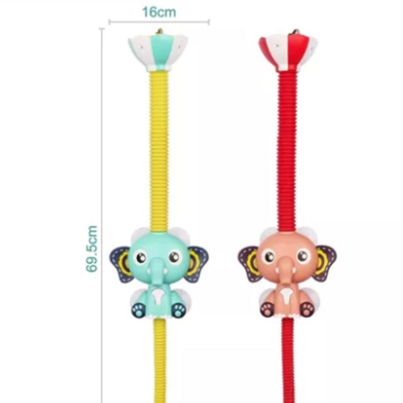 AquaEllo – Olifant babyshowersproeier met zachte waterstraal en zuigvoet