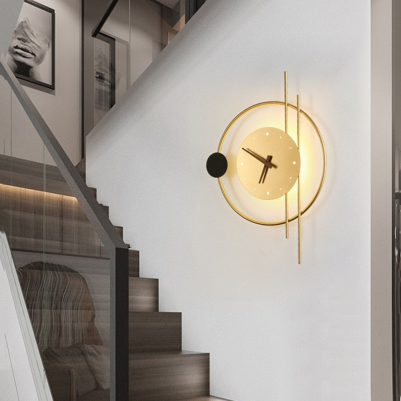 LumiTime - LED Wandklok met Modern Verlichtingsontwerp
