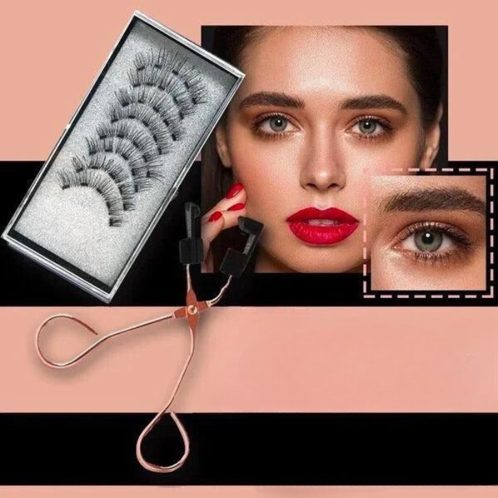 HiveGlow – Magnetische 3D Wimperset met RVS Klem voor Moeiteloze Glamour