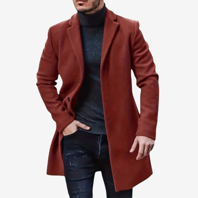 Richard – Langermige Trenchcoat met Knapjes