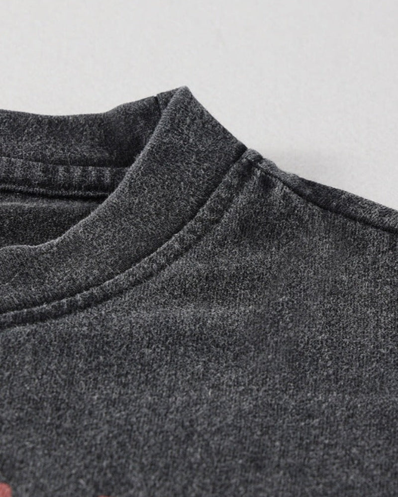Riley – Stijlvol T-shirt met korte mouwen ronde hals en opvallende 3D-printpatronen
