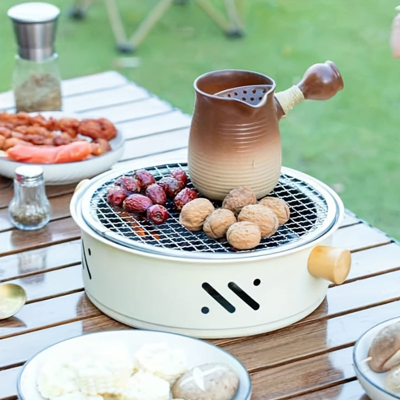 GrillMate – Draagbare BBQ Grill met Anti aanbaklaag en Gemakkelijke Draaggrepen