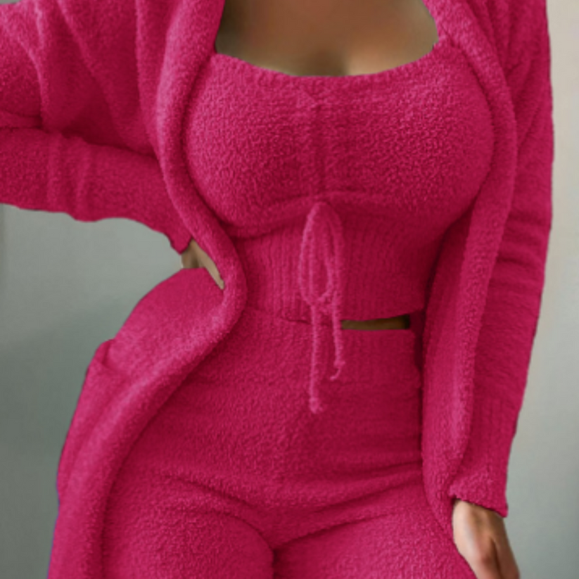 Luisa - Ontspan in stijl met deze comfortabele 3-delige fleece set