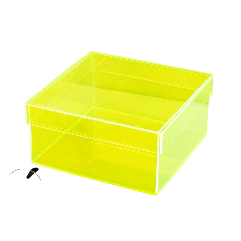 ClearNest – Kleurrijke Acryl Opbergdoos met Deksel en Stapelbaar Ontwerp