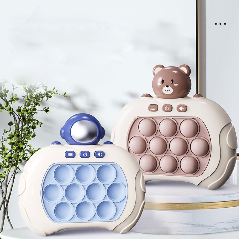 PopSpark – Draagbare bubbelspelconsole met oplichtende knoppen en pop-it-indeling