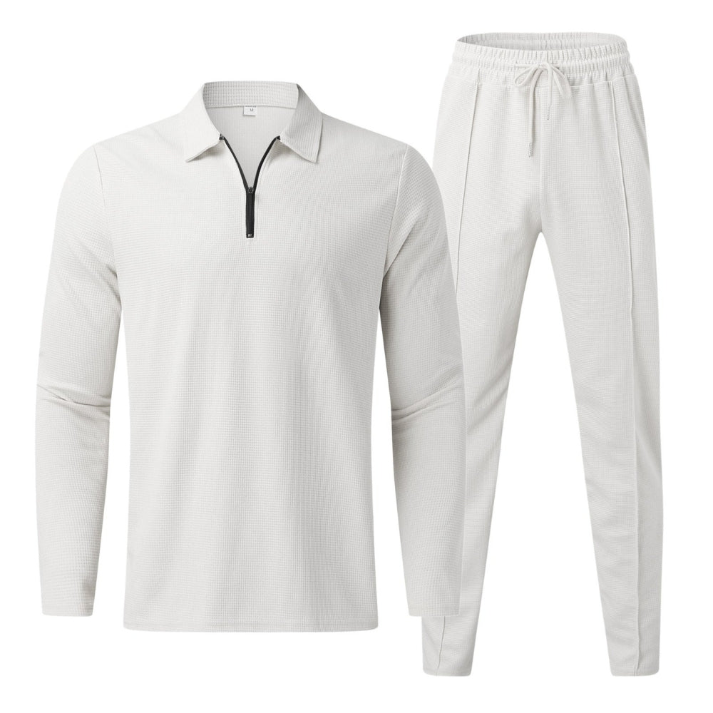 Zayden - Modern trainingspak met ritstop en elastische taillebroek