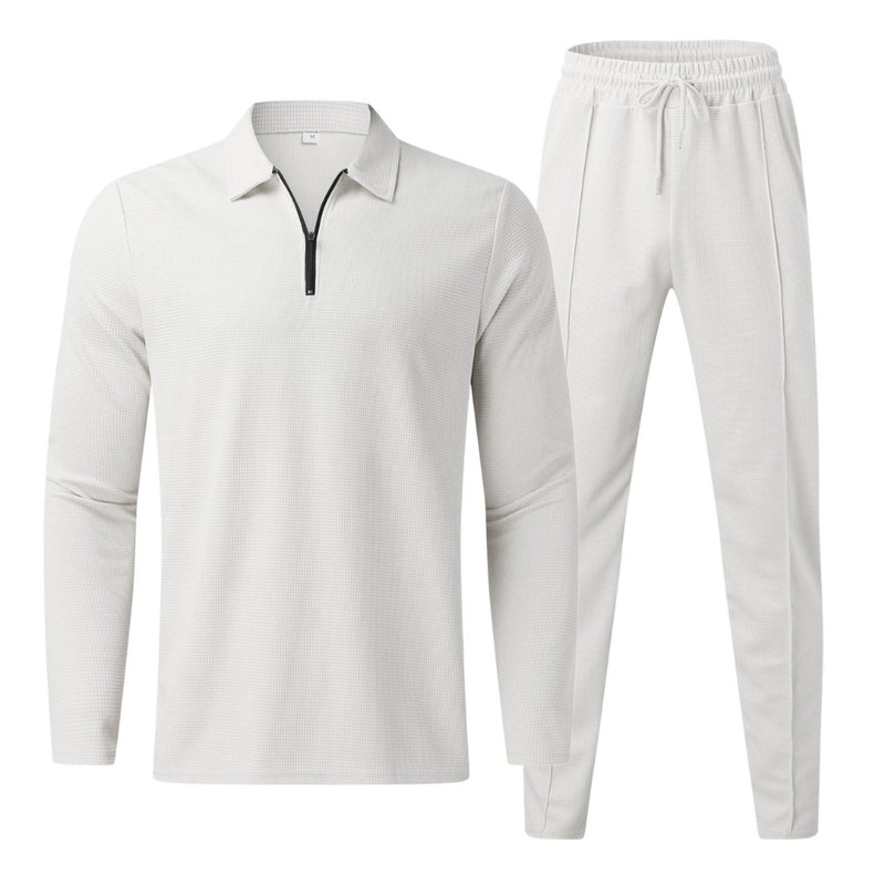 Zayden - Modern trainingspak met ritstop en elastische taillebroek