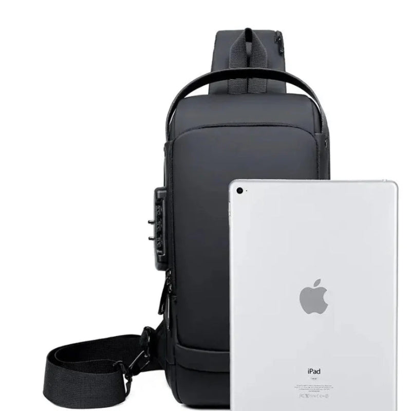 TravelMate – Compacte schoudertas met veilige ritssluiting en verstelbare riem
