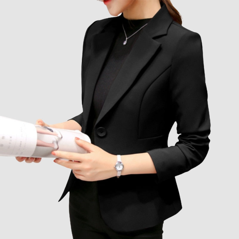 Halen - Lange Mouwen Blazer met Meerdere Zakjes en Slim Fit Ontwerp