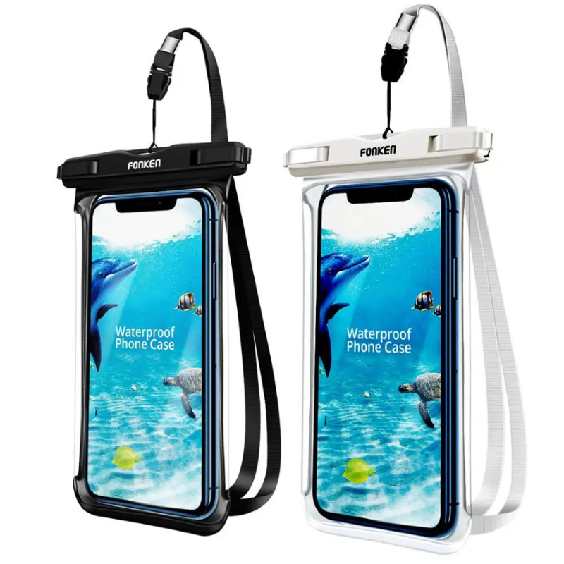 AquaShield – Waterdichte Telefoonhoes met Touchscreen Toegang en Universele Pasvorm