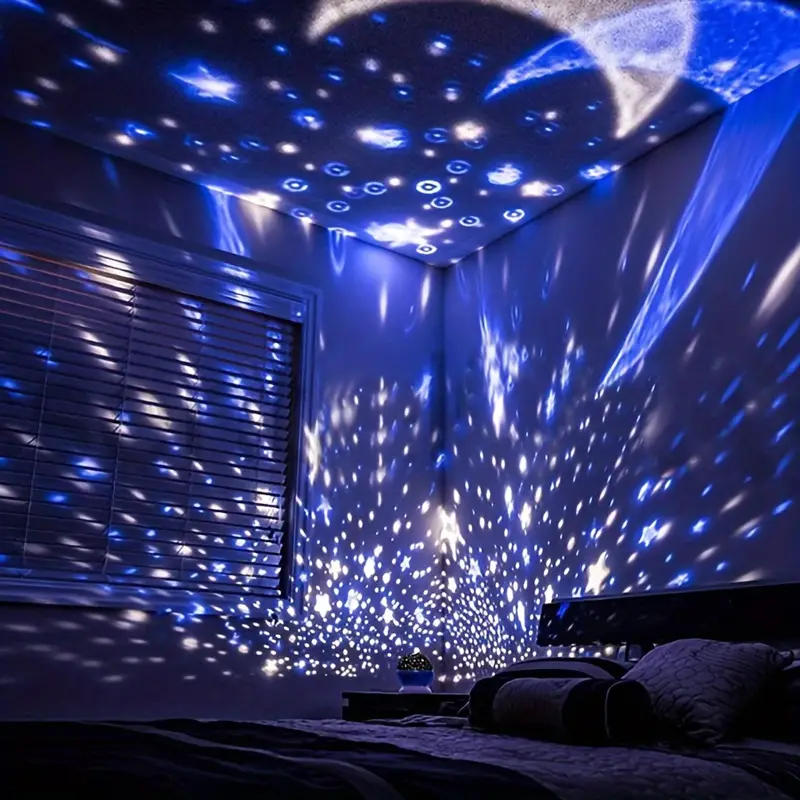 StellaGlow – Sterrenprojector Nachtlamp met Maan en Kleuren Veranderend Licht