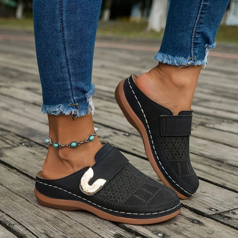 Marieta – Ondersteunende pantoffels met zachte zool en aanpasbare pasvorm