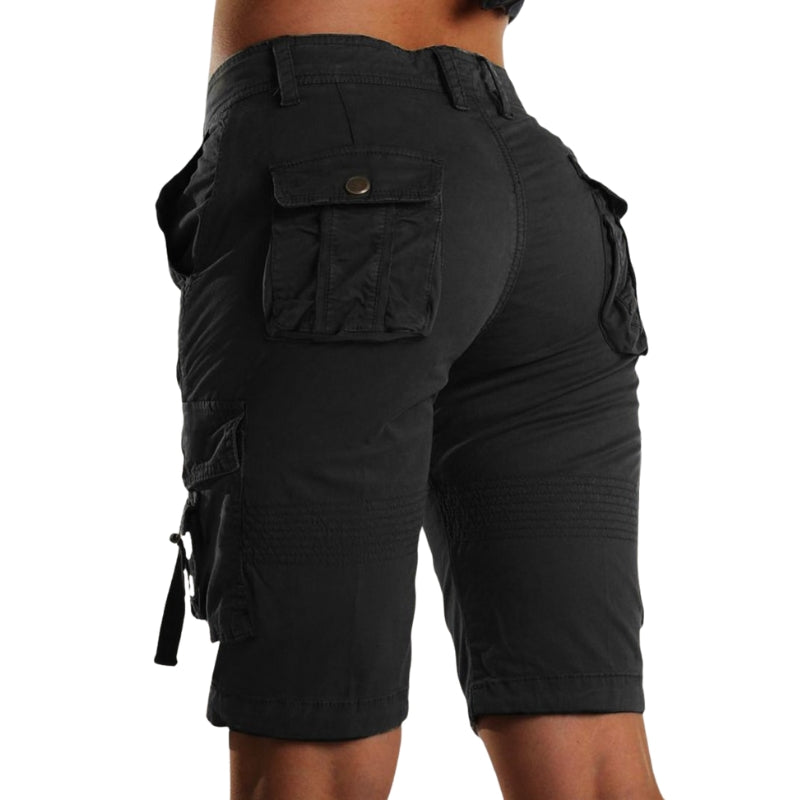 Lena – Dames Flex Cargo Shorts met Verstelbare Taille en Opbergzakken