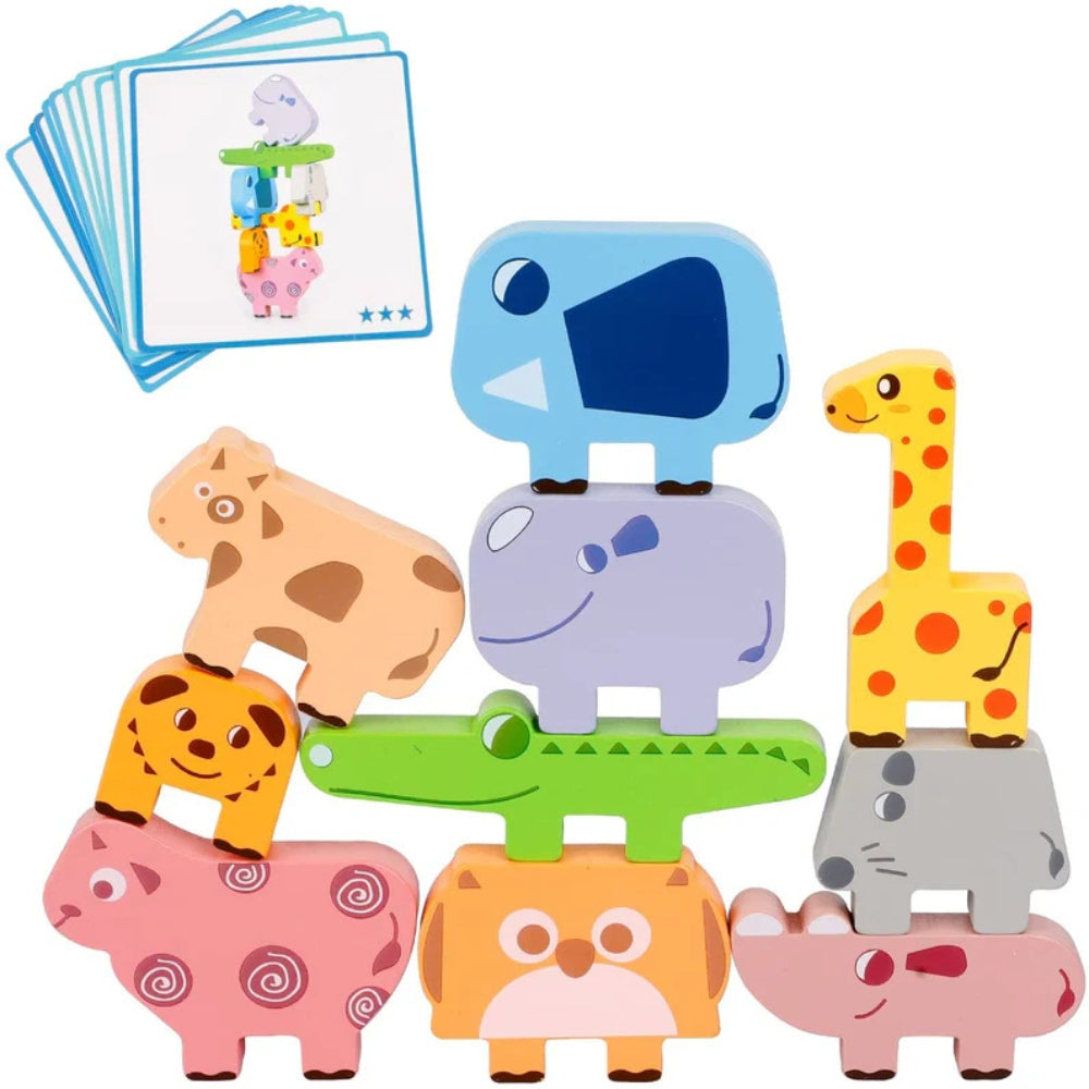 TotemPets - Dierenstapelspel met uitdagingskaarten en leuk balansspel