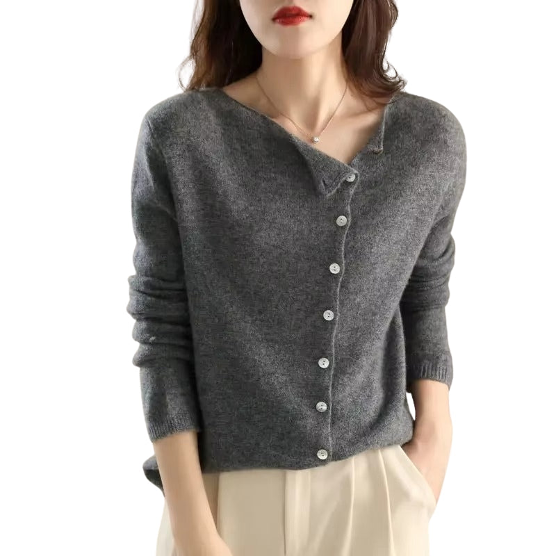 Helena – Elegante trui met knoopjes en lange mouwen
