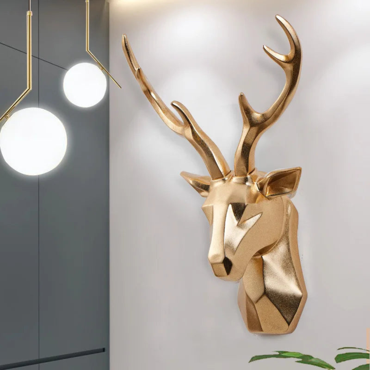StagCrest - Wandsculptuur met 3D hertenkopontwerp en opvallende aanwezigheid aan de muur