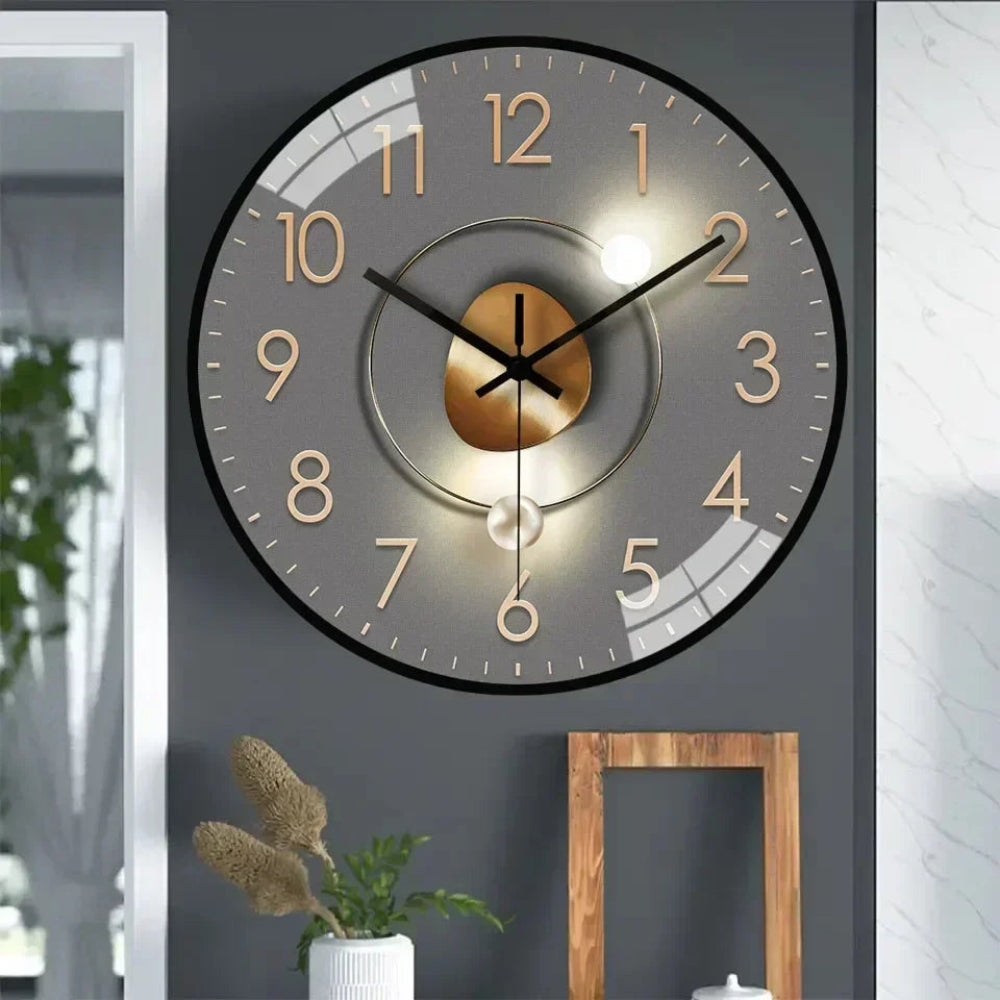 ClarityTime - Minimalistische wandklok met helder digitaal display en stille werking