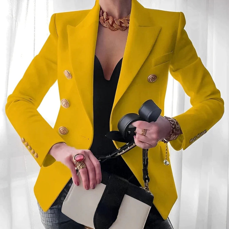 Eva - Elegante blazer met lange mouwen en knoopsluiting