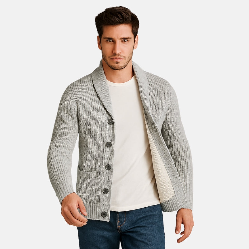 Aiden - Klassiek Vest met Lange Mouwen en Knopen aan de Voorkant