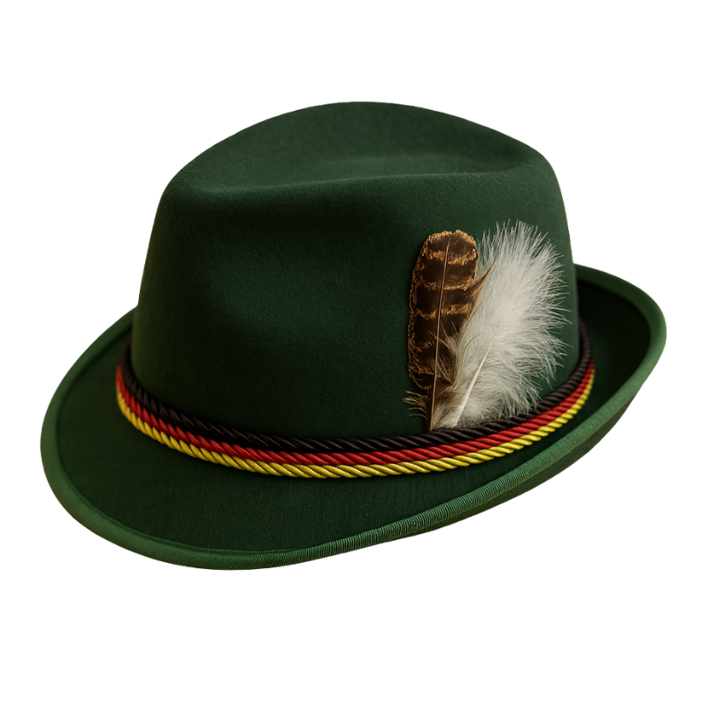 Bradley – Klassieke Oktoberfest Hoed met Traditioneel Decoratief Design