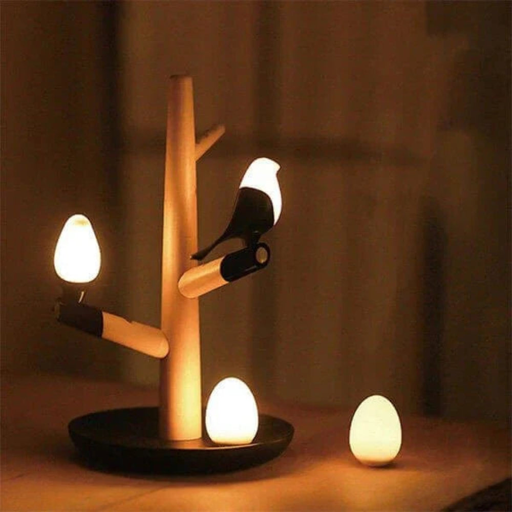 NestGlow – Slimme sensor tafellamp met ekstervorm en zachte LED gloed voor sfeerverlichting