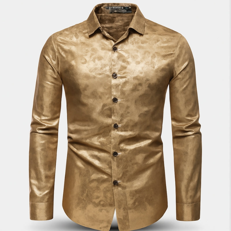 James - Lange Mouwen Shirt met Knoopsluiting en Bloemenprint