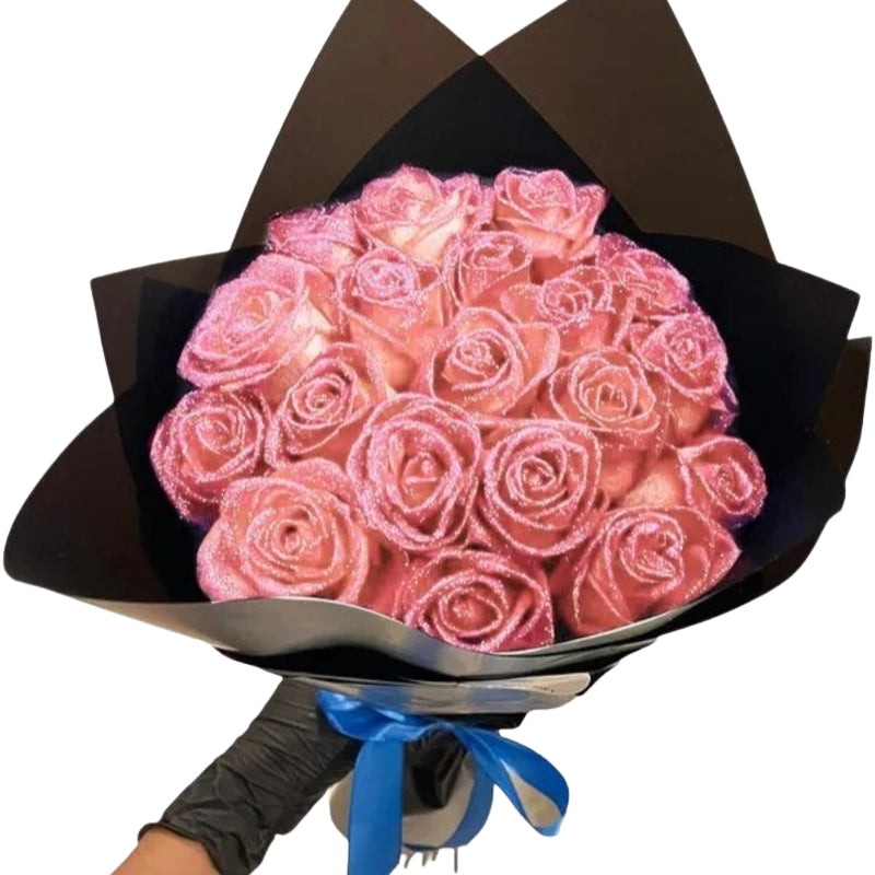 LumiPetal – Glitterrozen met Sprankelende Afwerking voor Elegante Decoratie