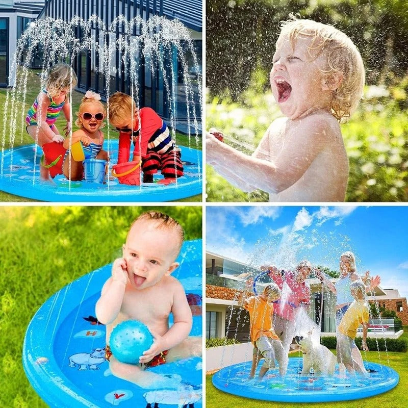 AquaWhirl – Spetterspeelmat met waterstralen en leuk zeethema-ontwerp