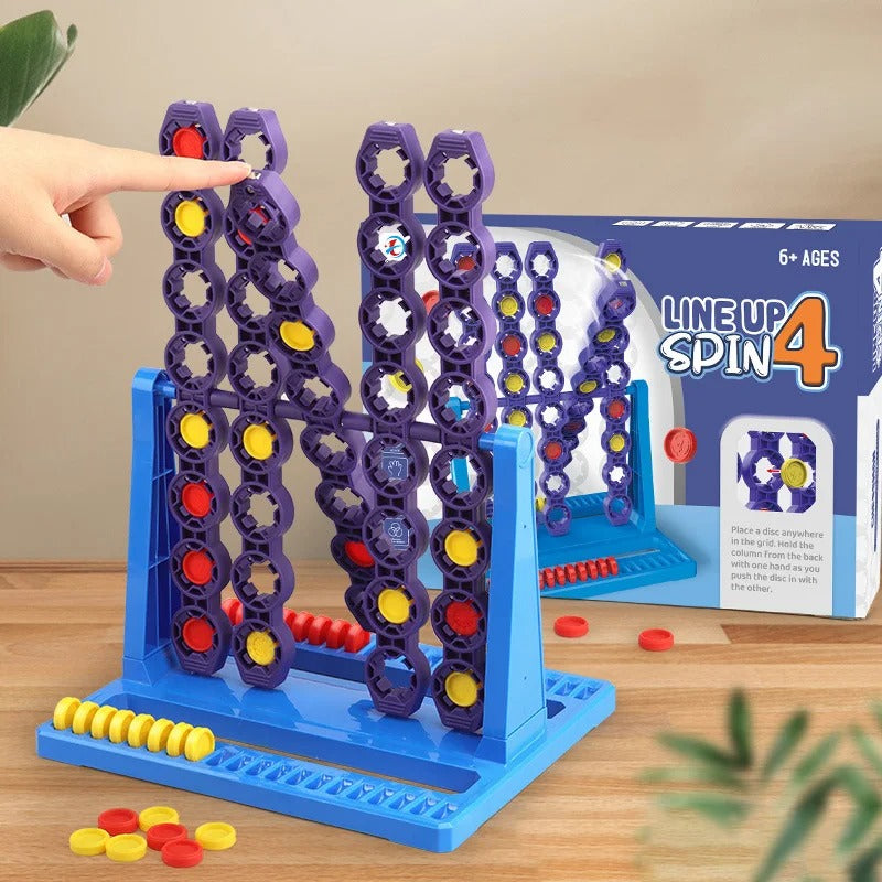 GridTurn – Draaiend schijfspelbord met schuifkolommen en strategische gameplay