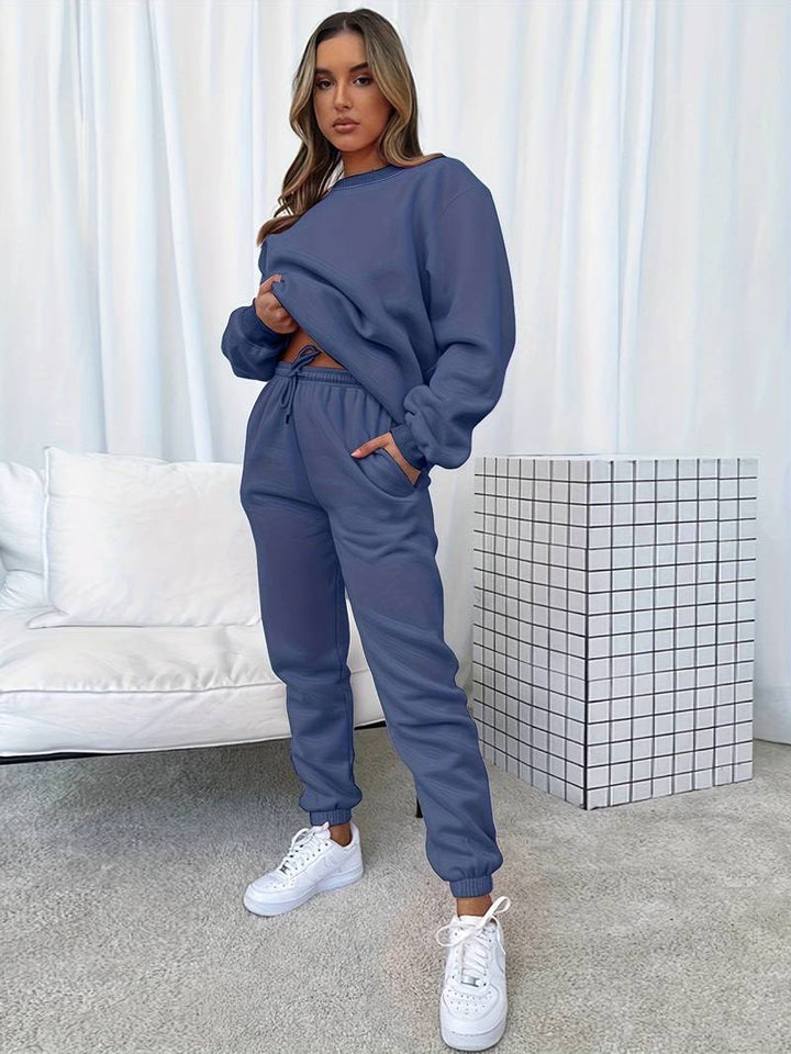 Dana - Elegante Sweater & Broek met Ronde Hals