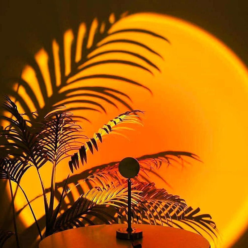 SunRay – Moderne zonsonderganglamp met verstelbare kop voor warme en esthetische verlichting