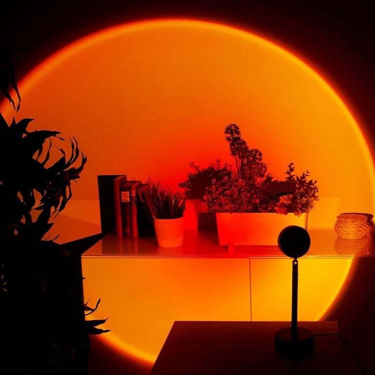 SunRay – Moderne zonsonderganglamp met verstelbare kop voor warme en esthetische verlichting