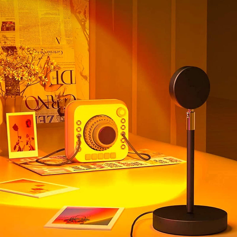 SunRay – Moderne zonsonderganglamp met verstelbare kop voor warme en esthetische verlichting