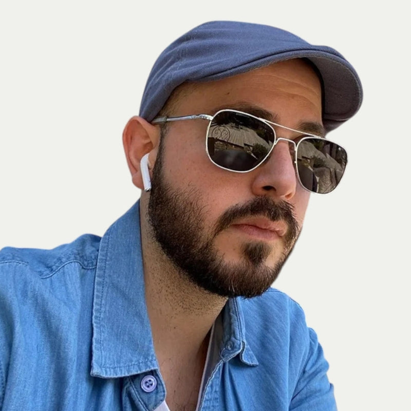 Hudson – Klassieke platte pet en korte klep