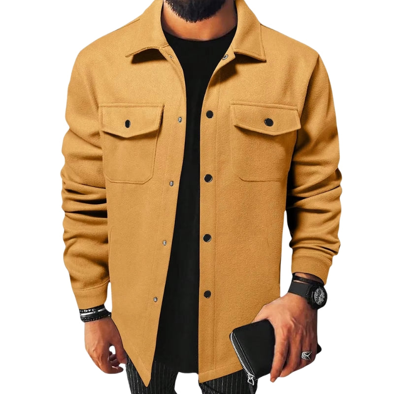 Xander – Modern Overhemdjack met Lange Mouwen en Zakken