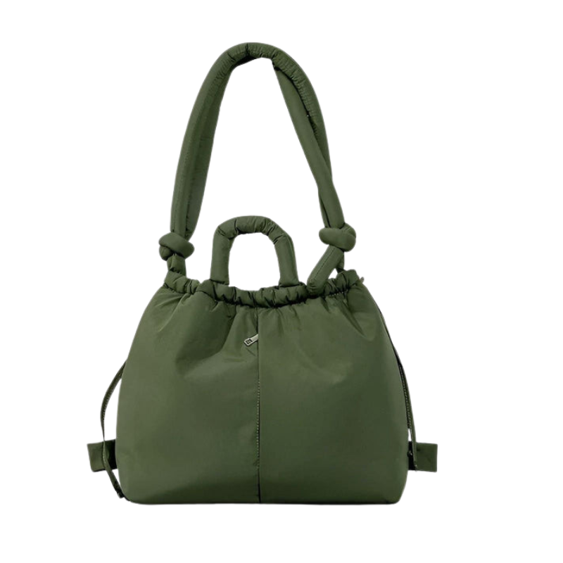 Aurora – Puffer Handtas met Gewatteerd Nylon en Grote Inhoud