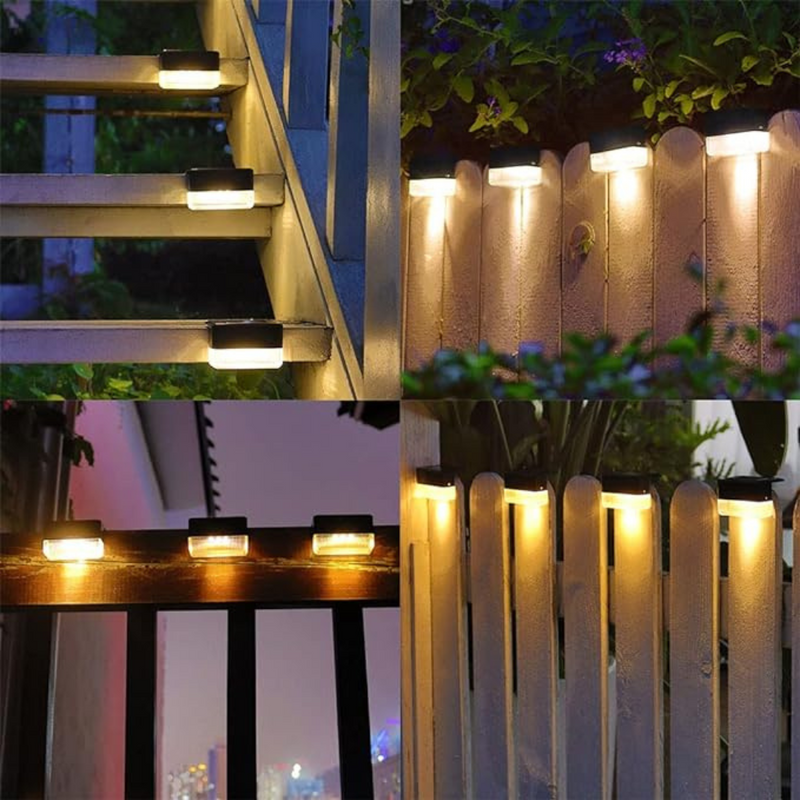 LumiStep – Op zonne-energie werkende trapverlichting voor veiligheid en stijl buitenshuis 1+1 Gratis